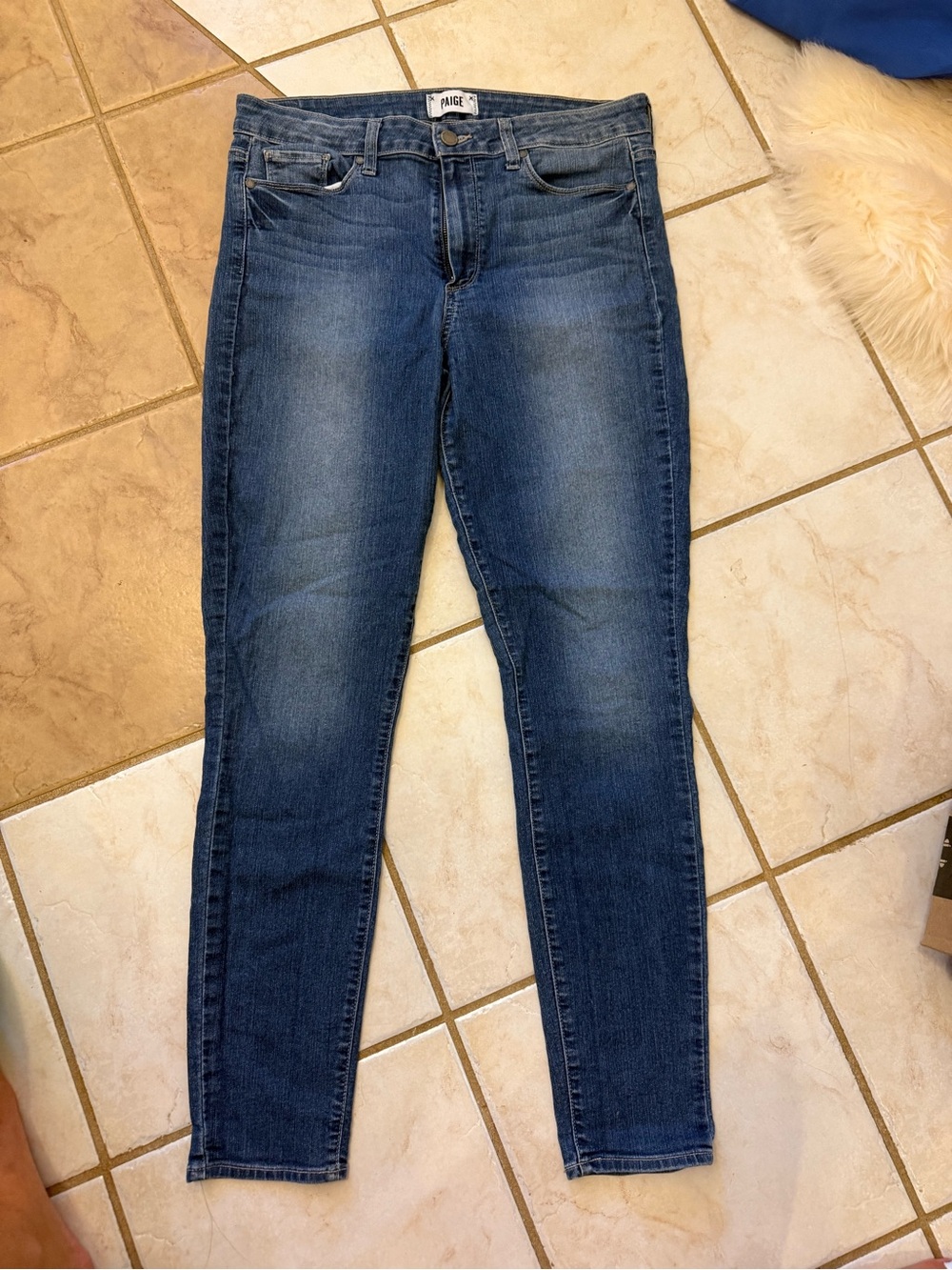 PAIGE Indigo Blue Skinny Jeans
